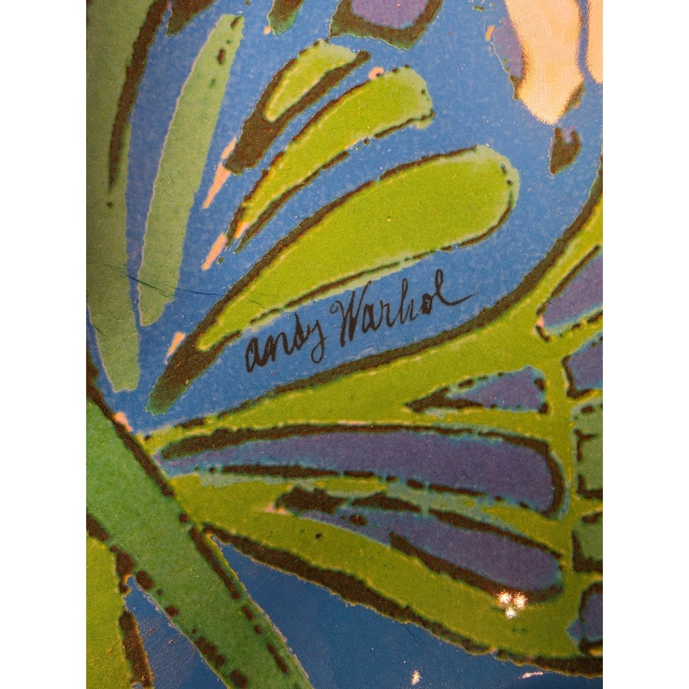 Andy Warhol x Presidio Objects Butterfly Melamine Plates Set Blue Orange Pop Art - Picture 8 of 8
